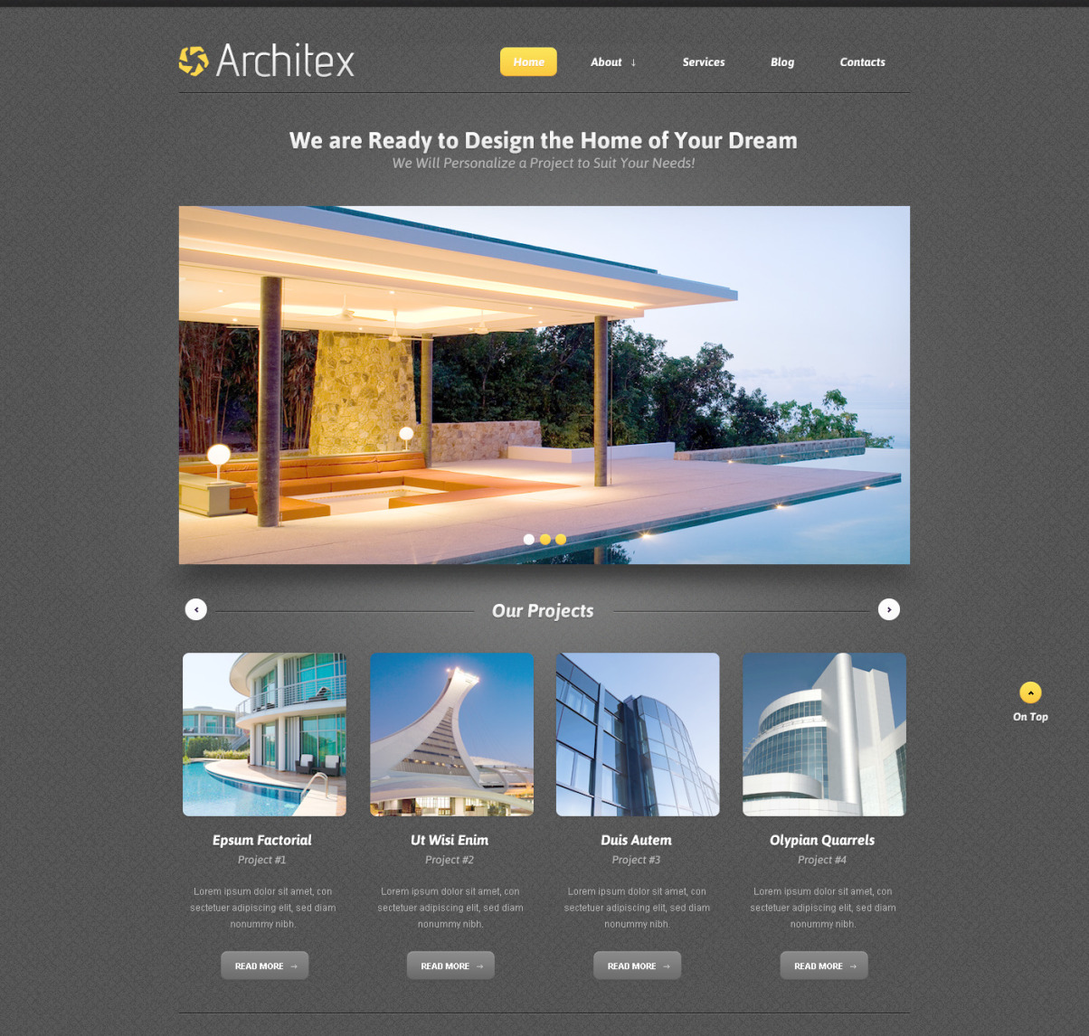 Architecture PSD Template #57481