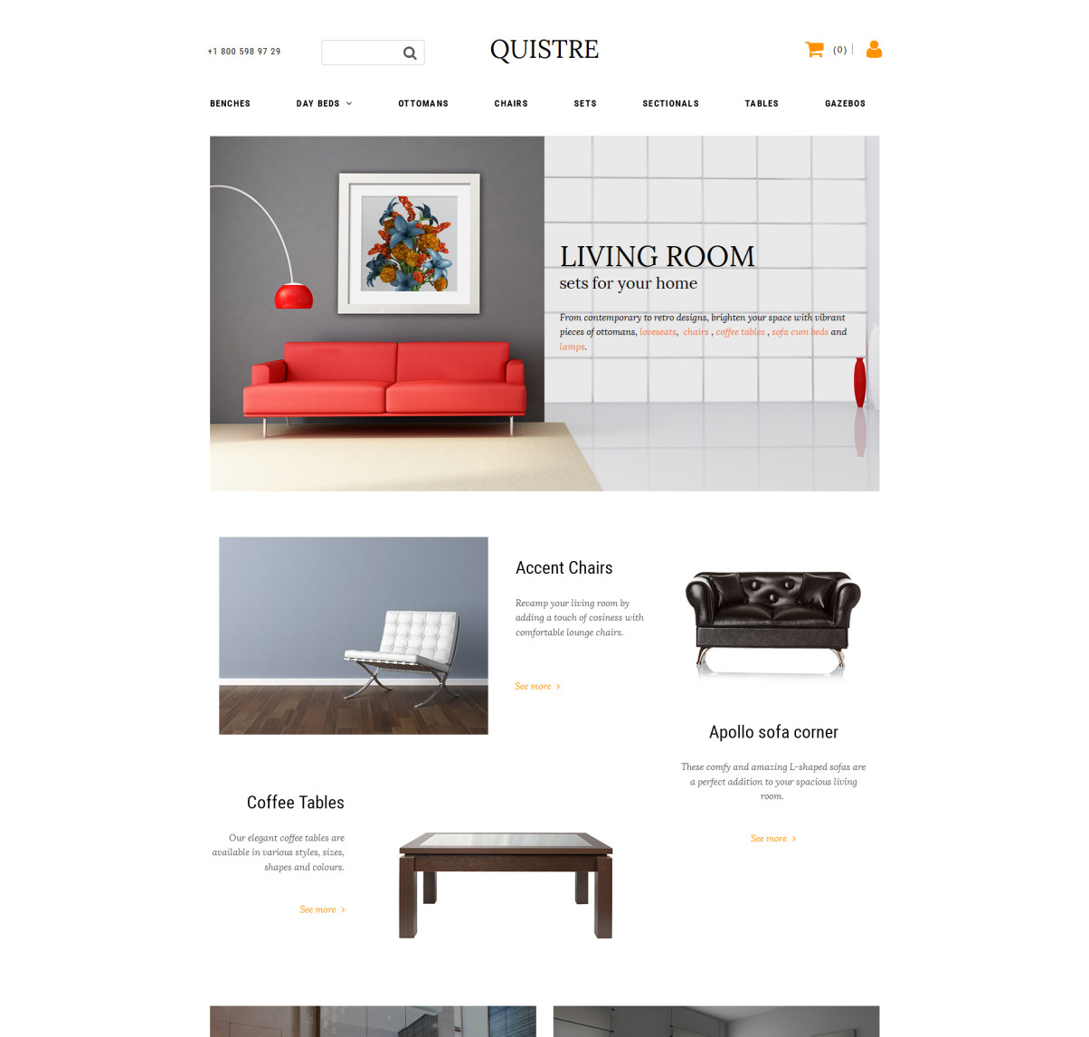 Furniture MotoCMS Ecommerce Template #58816