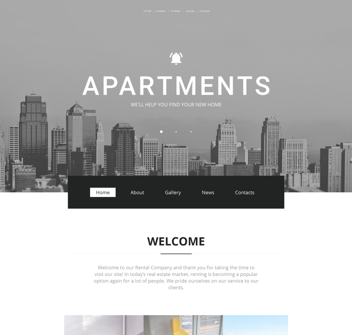 Real Estate Moto CMS HTML Template 59155