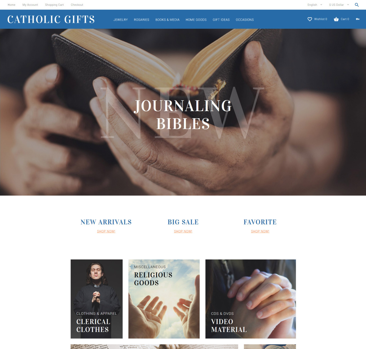 Religious OpenCart Template Religious OpenCart Template