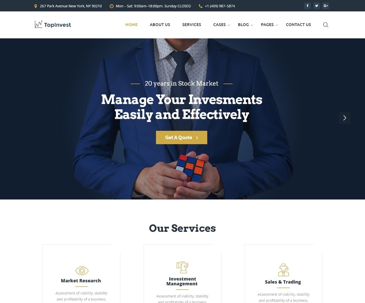 holding-company-website-template