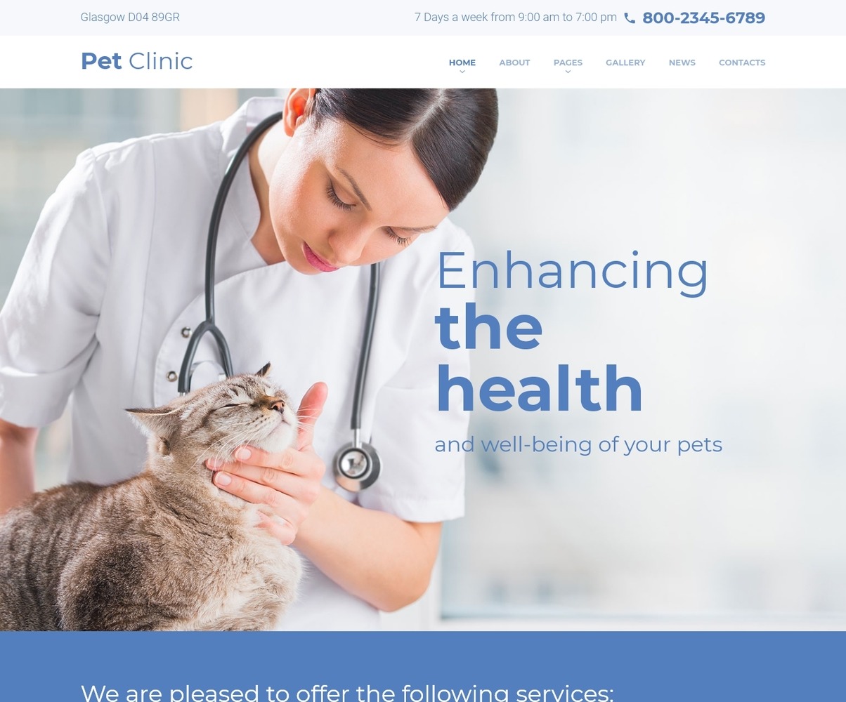 Animal Care Clinic Joomla Template