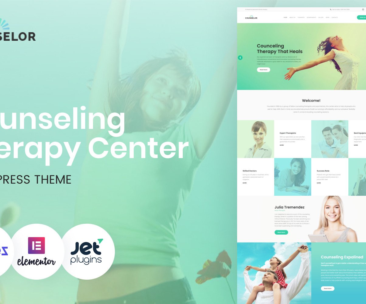Download Counselor – Counseling Therapy Center Responsive WordPress Theme #63388 | Premium themes & Plugins