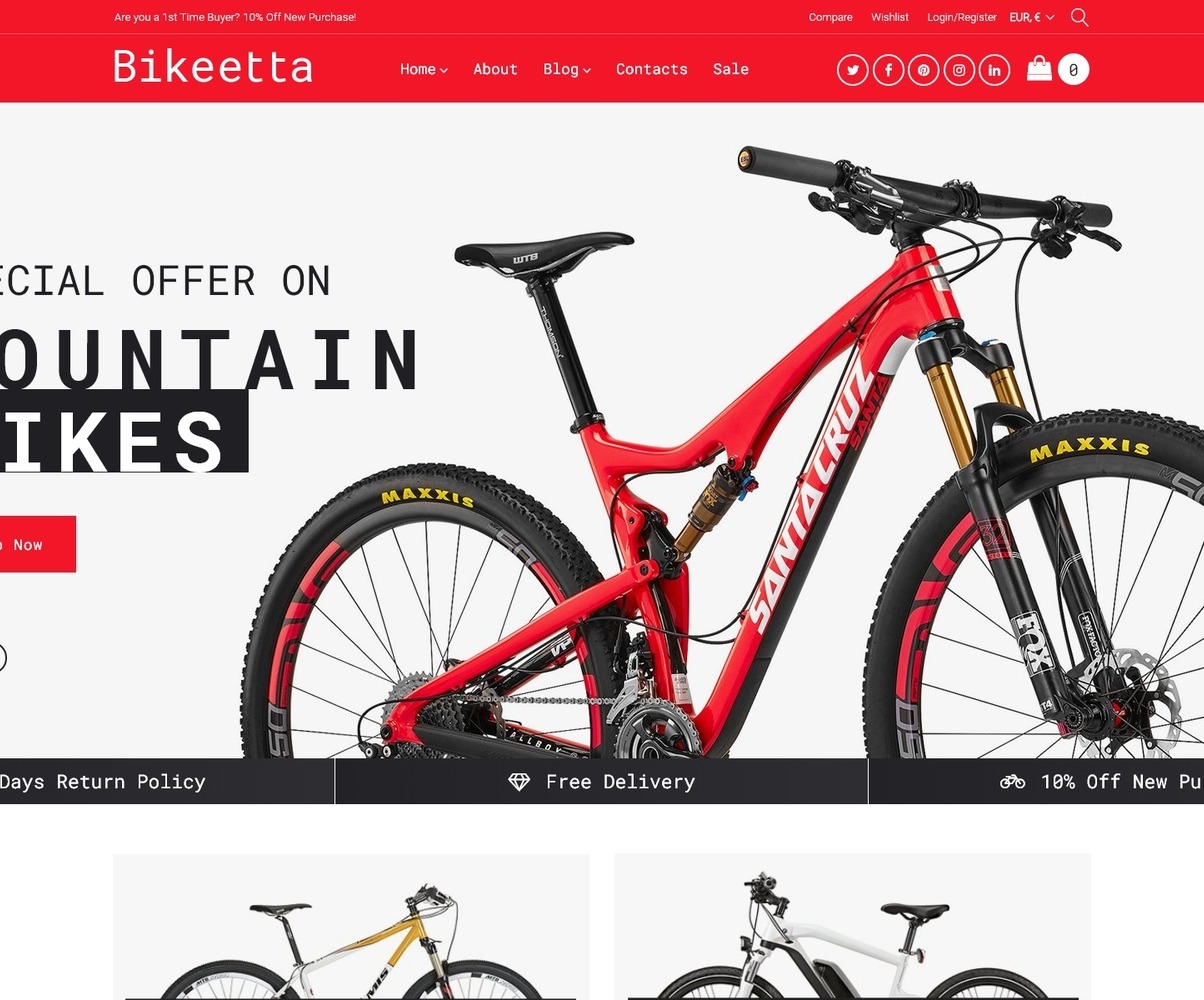 internet bicycle stores