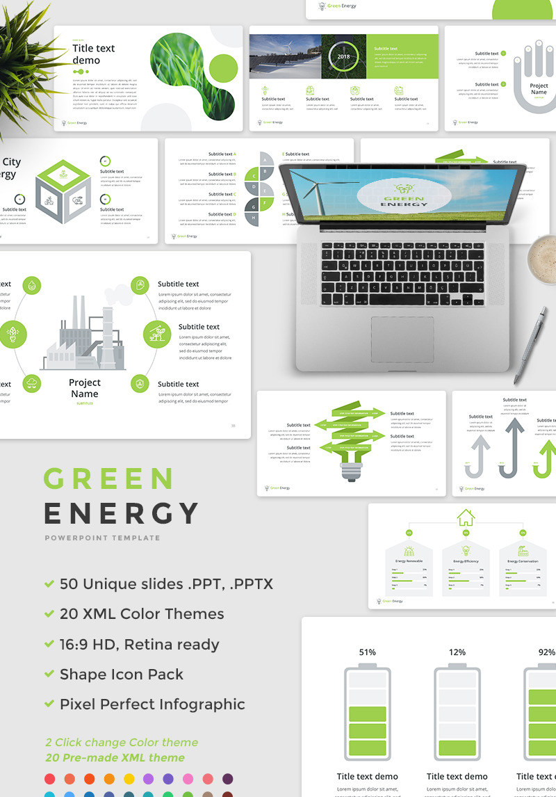 green energy presentation template