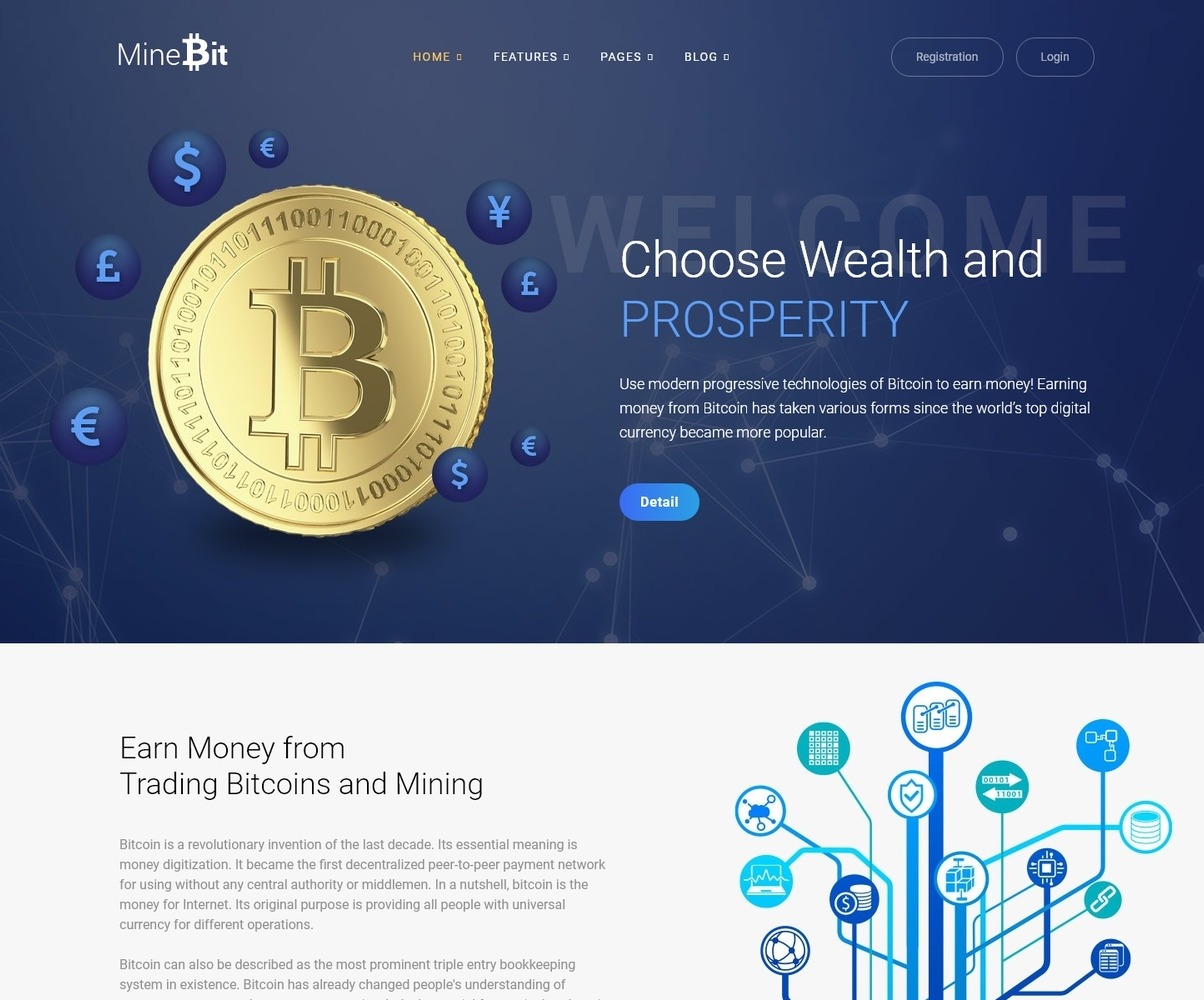 bitcoin template wordpress