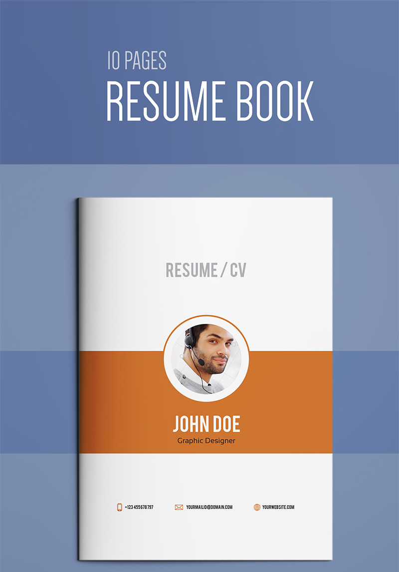 Resume Booklet Modern Cv Professional And Creative