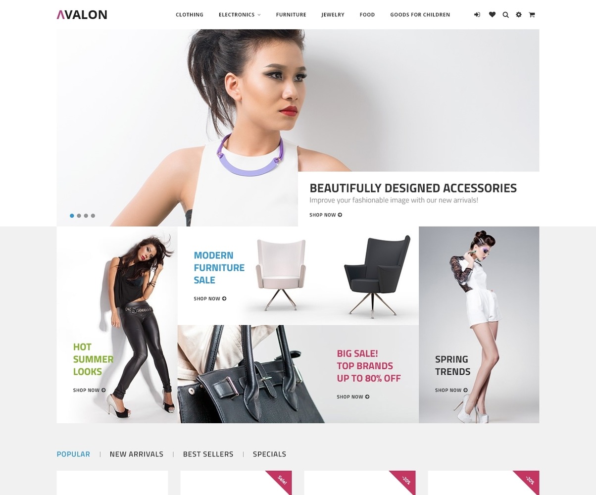 Download Avalon – Wholesale Store PrestaShop Theme #67686 | Premium themes & Plugins