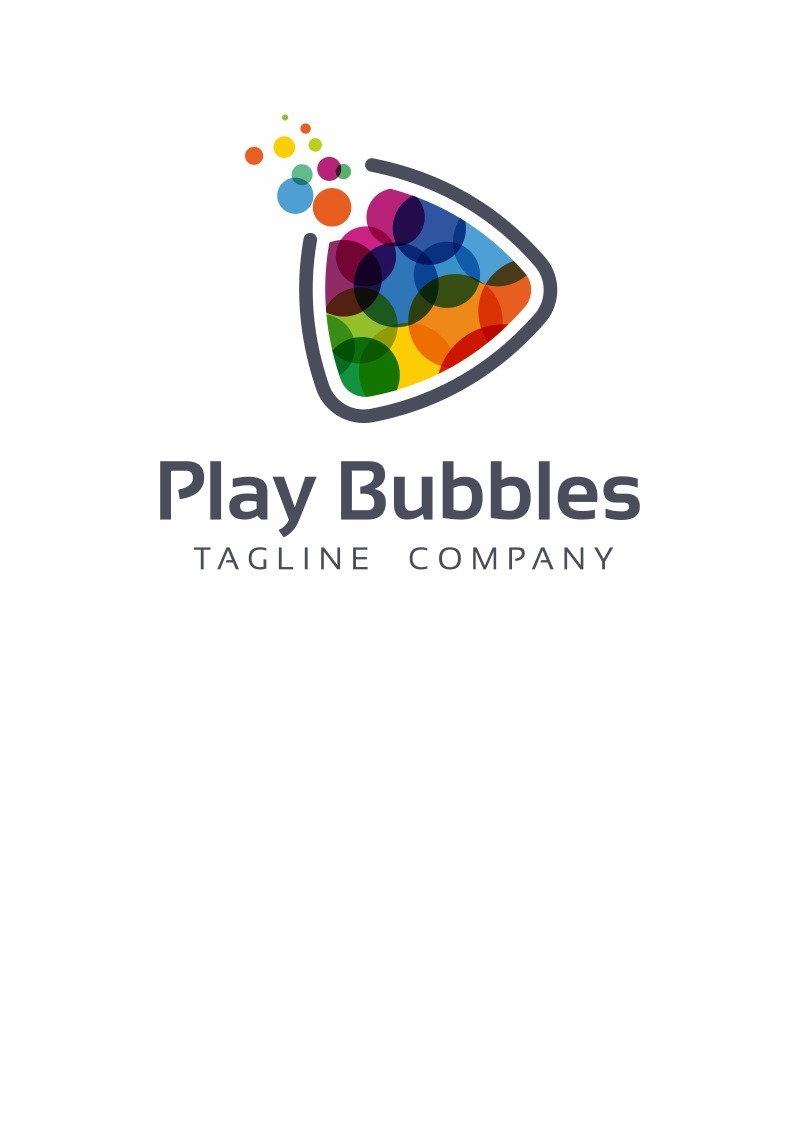 Play Bubbles Logo Template #67782 - Templatemonster