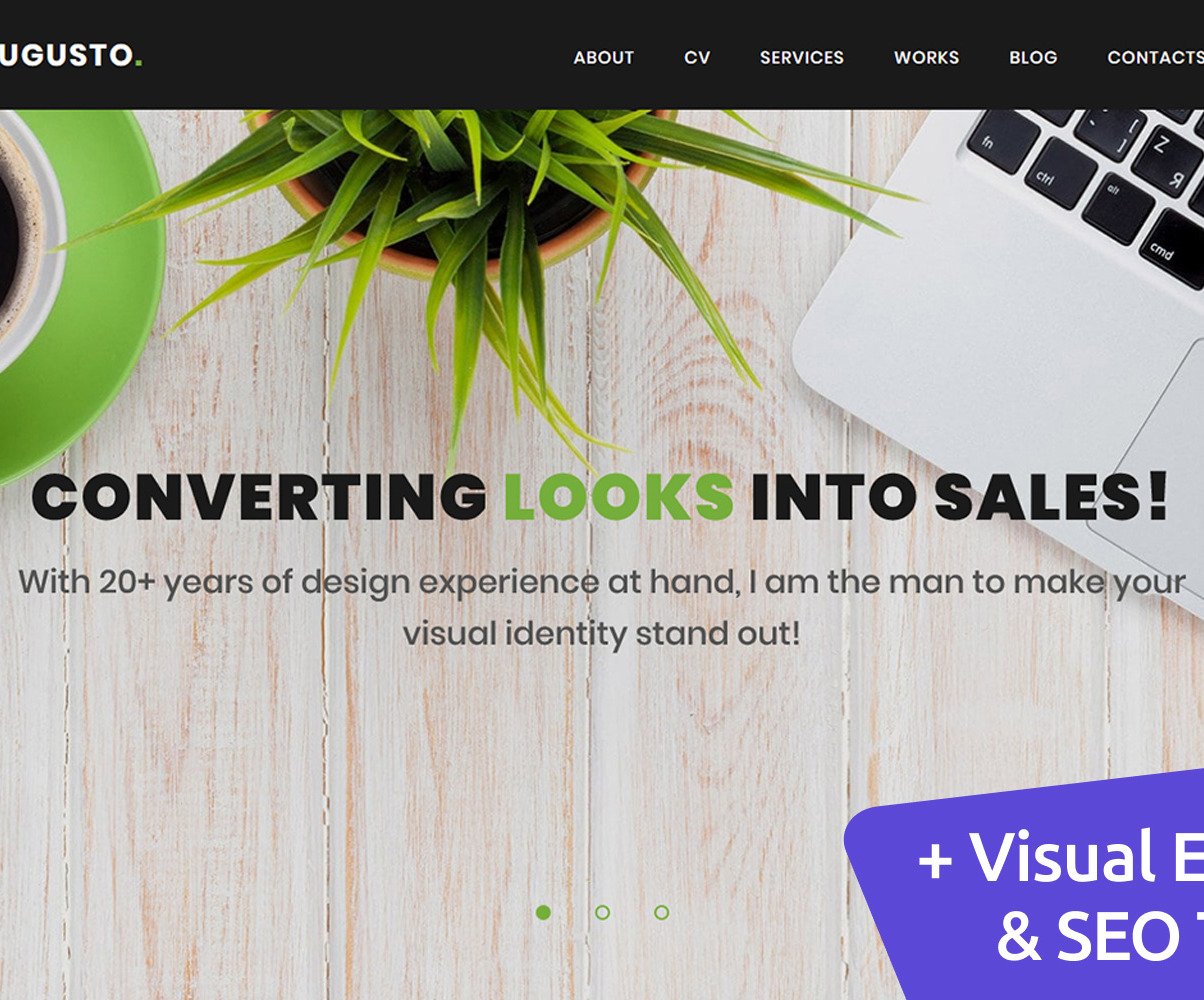 Download Augusto – Freelance Designer Moto CMS 3 Template #68005 | Premium themes & Plugins