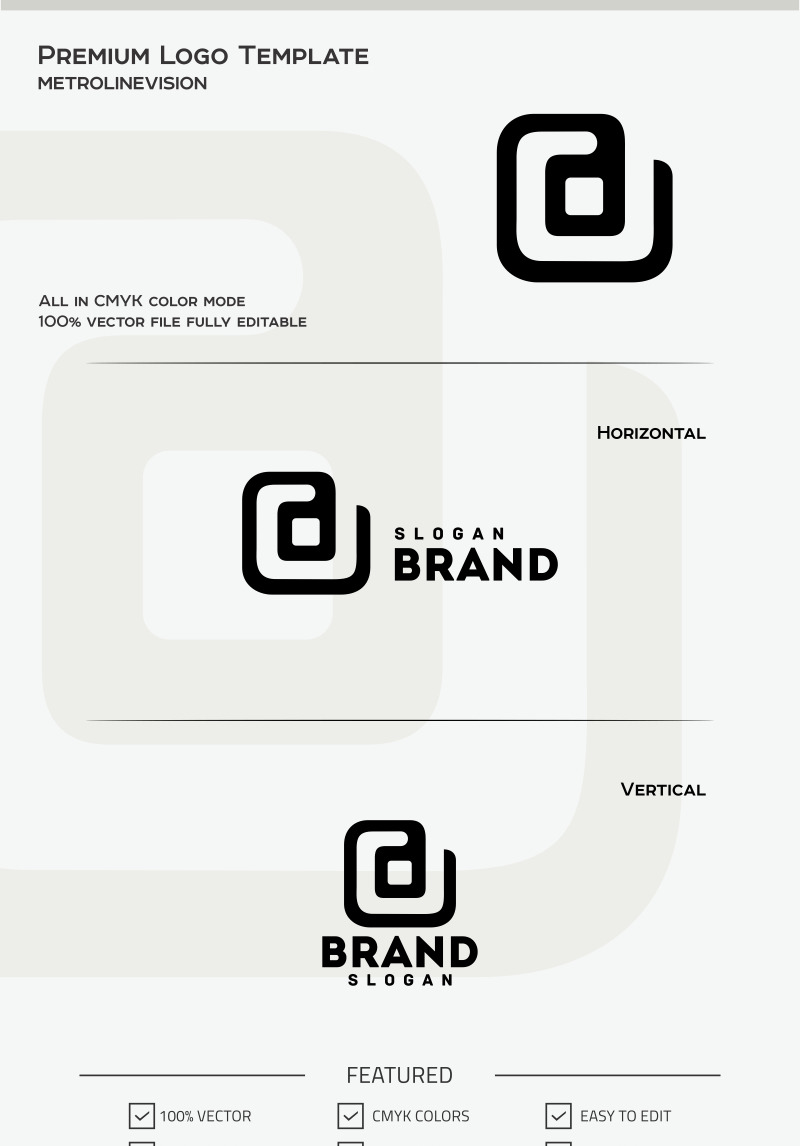 Letter d Logo Template #68061 - TemplateMonster