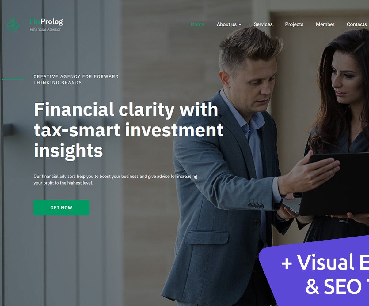 Download Financial Advisor Premium Moto CMS 3 Template #68206 | Premium themes & Plugins