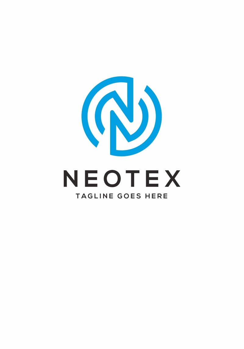 Neotex N Letter Logo Template #68941