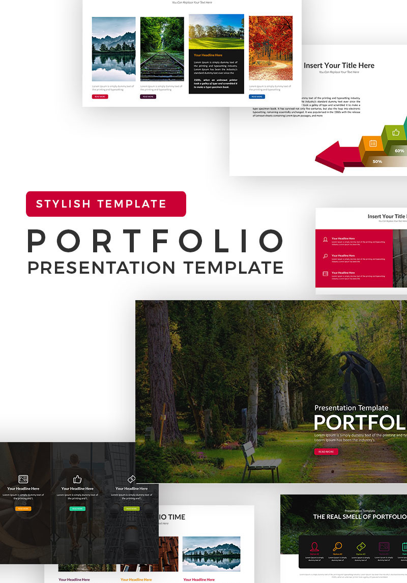 Portfolio Presentation PowerPoint Template - TemplateMonster