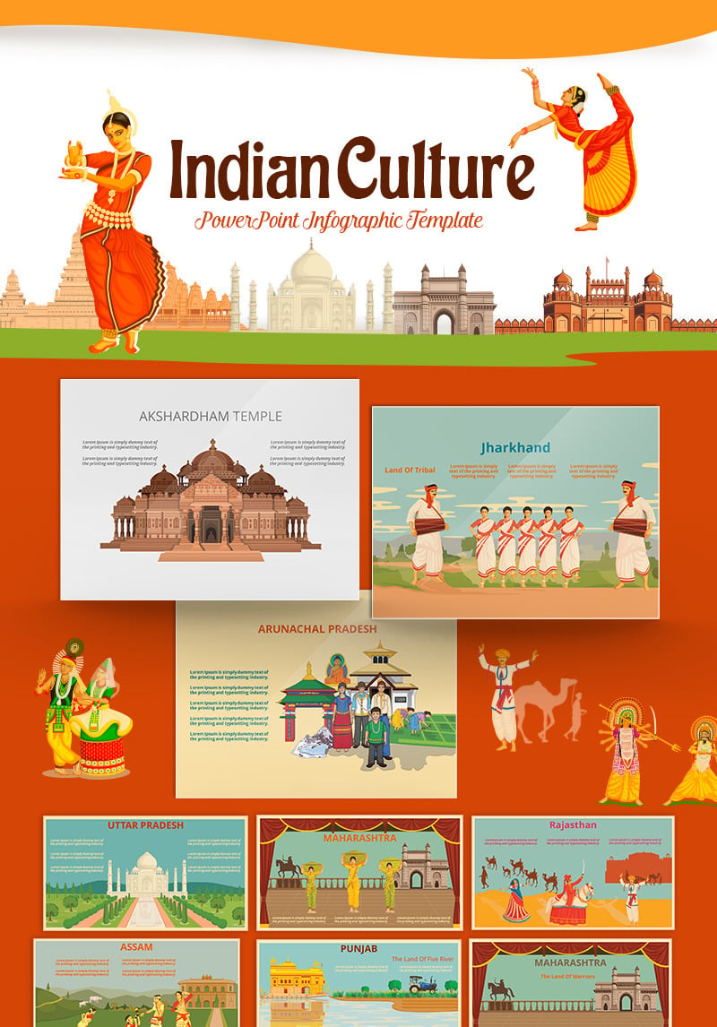 Indian Culture - PowerPoint Template - TemplateMonster