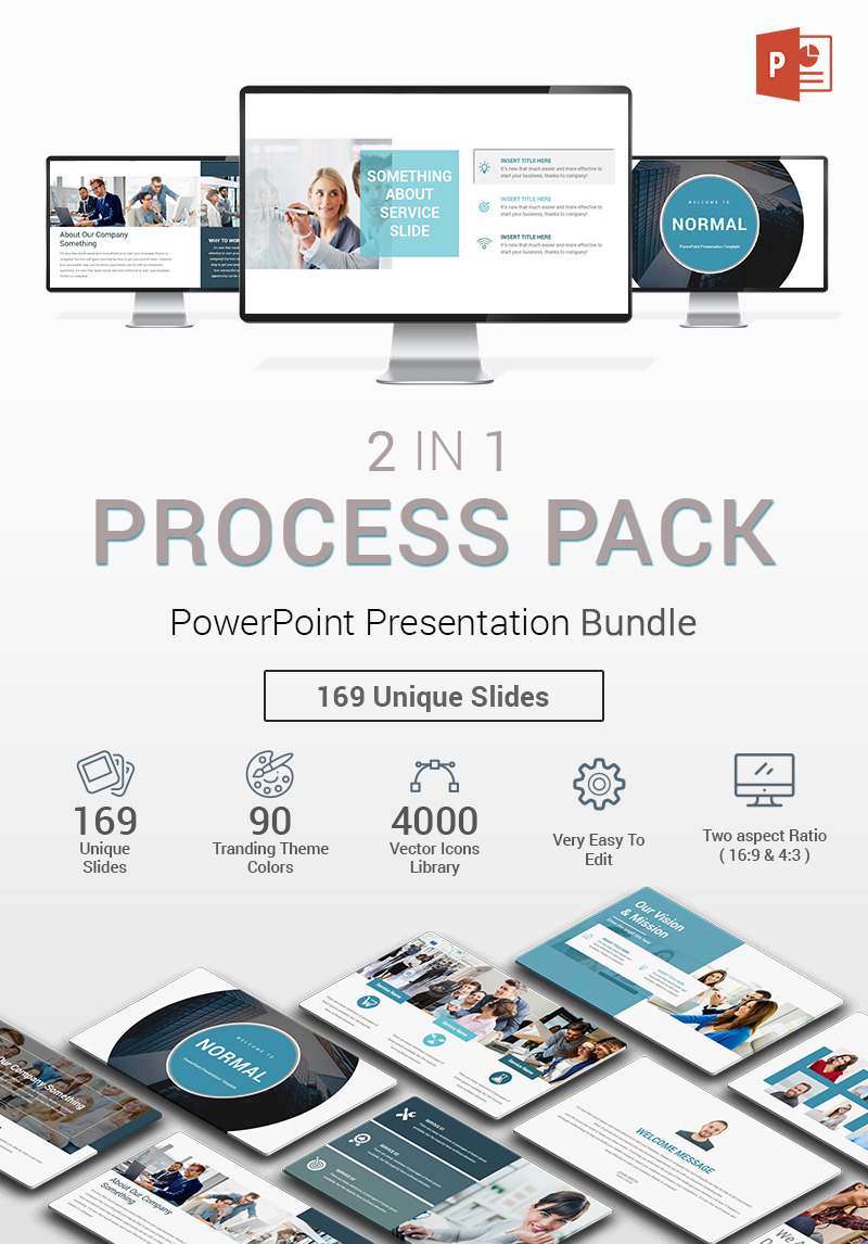 Process Pack 2 in 1 PowerPoint Template #71959