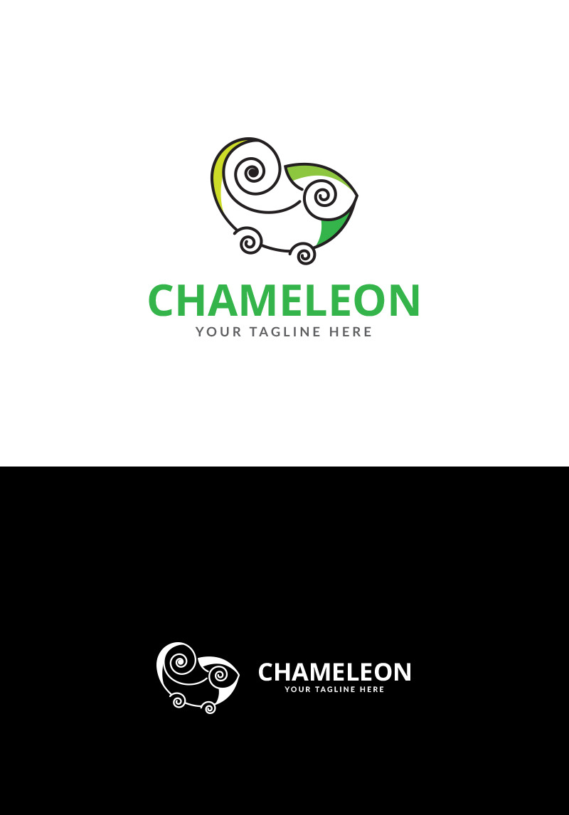 Chameleon Game Logo Template #73360