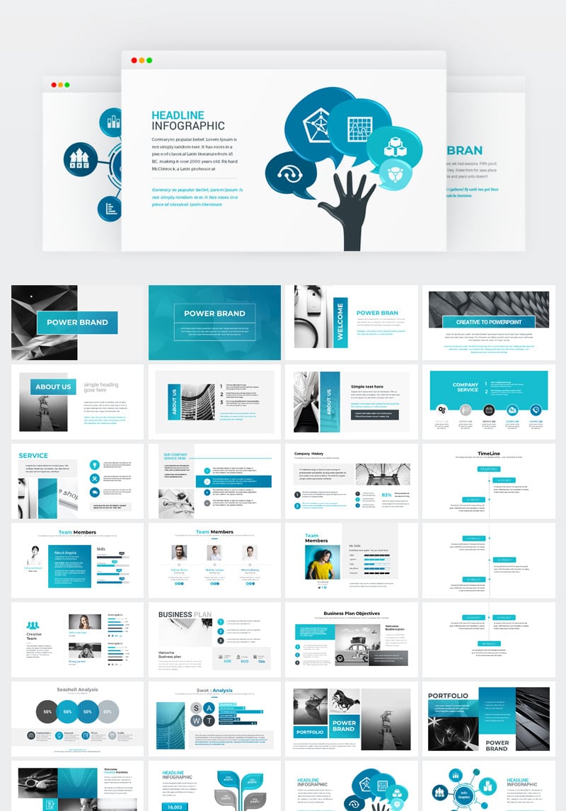 Business Presentation PowerPoint Template #74370