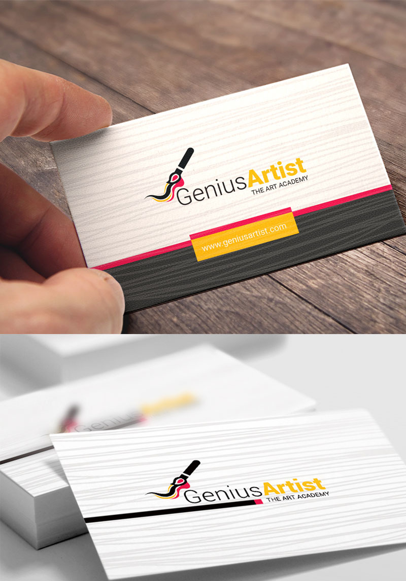 Business Card For Artist Painter Corporate Identity Template 75783