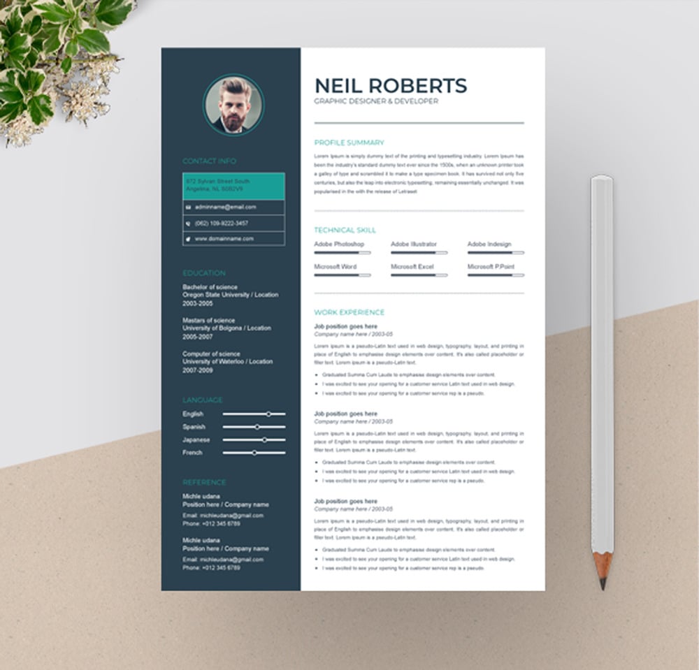 Neil Resume Template #76471