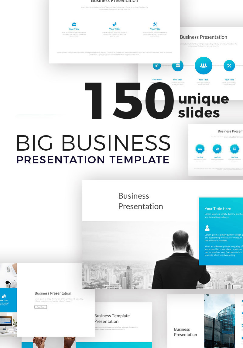 Big Business - Clean PowerPoint Template #76820