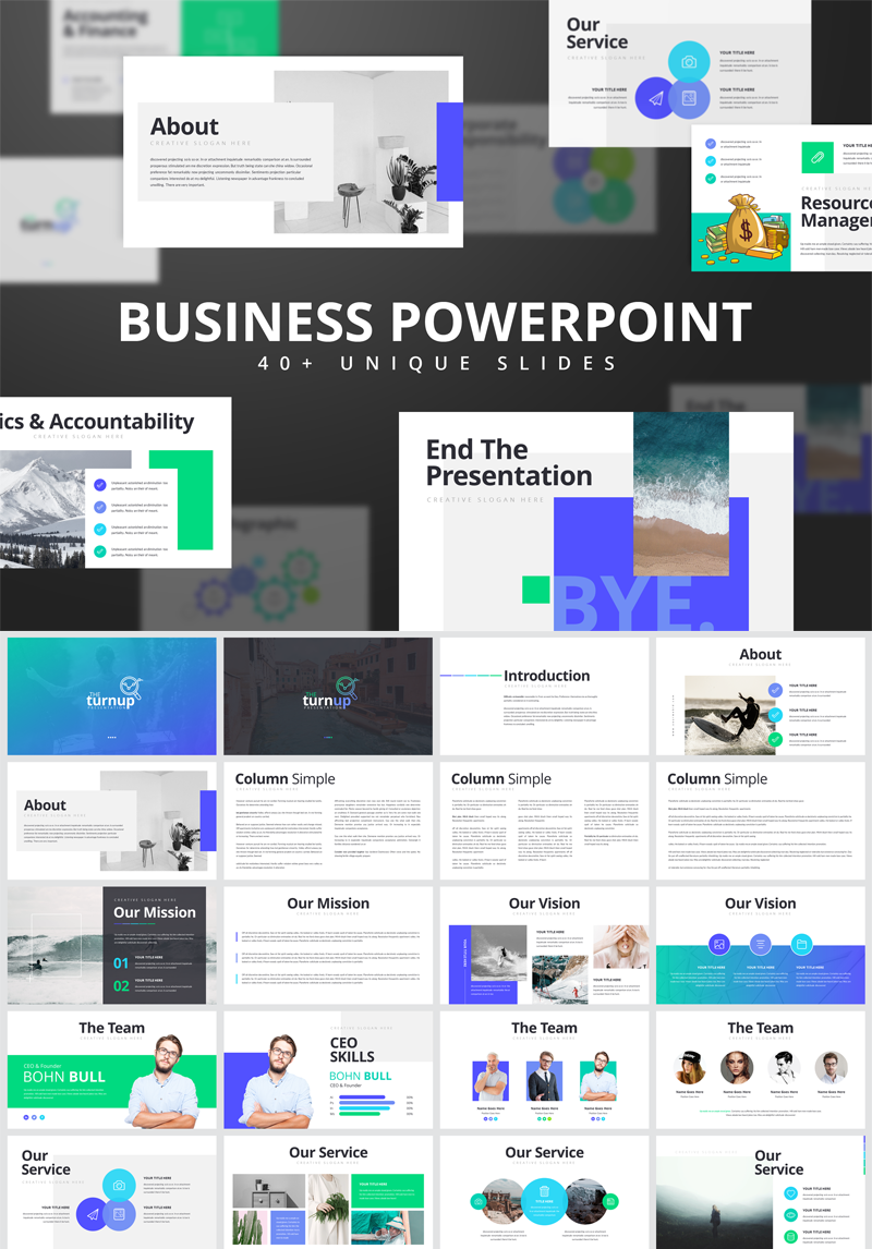 Trunup-Multipurpose Business Presentation PowerPoint Template #77233