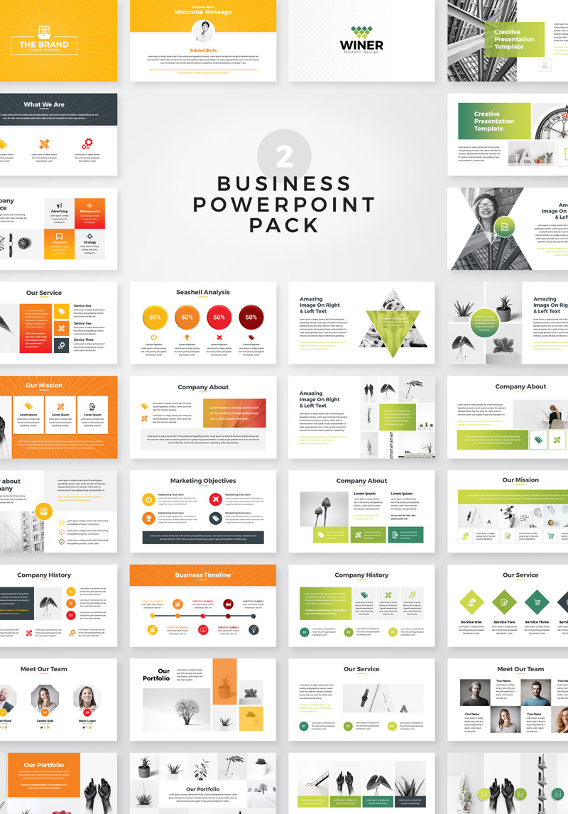 The Brand Business Presentation PowerPoint Template #79128