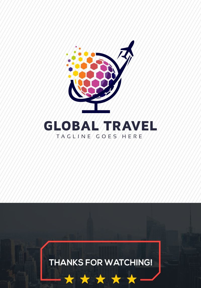 Global Travel Logo Template #79373