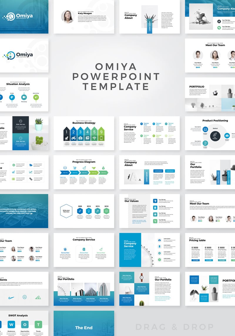 Omiya - Business PowerPoint Template #80228