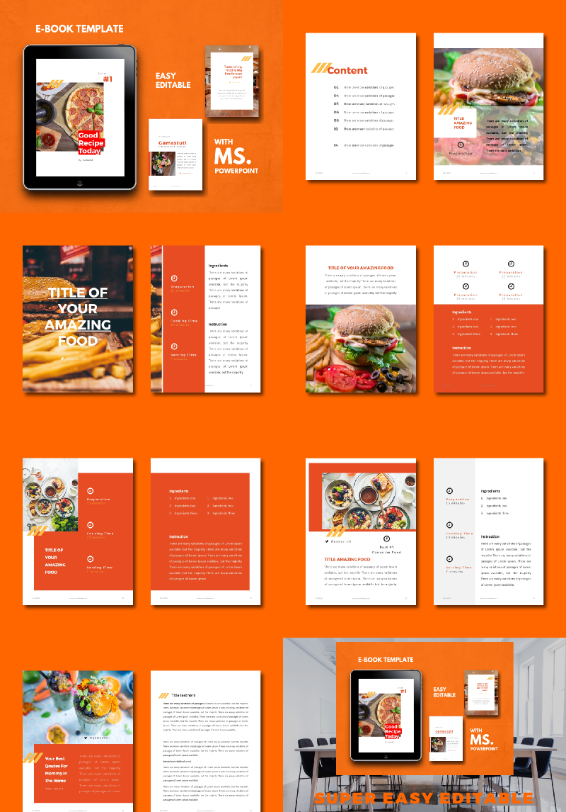 Recipe Ebook Design Presentation