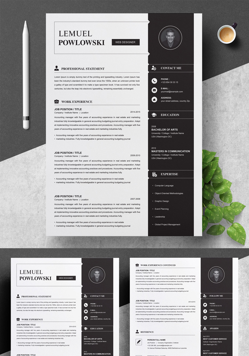 Lemuel Resume Template #82351