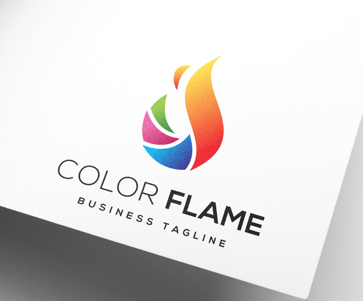 Creative Color Flame Logo Template 991 Templatemonster