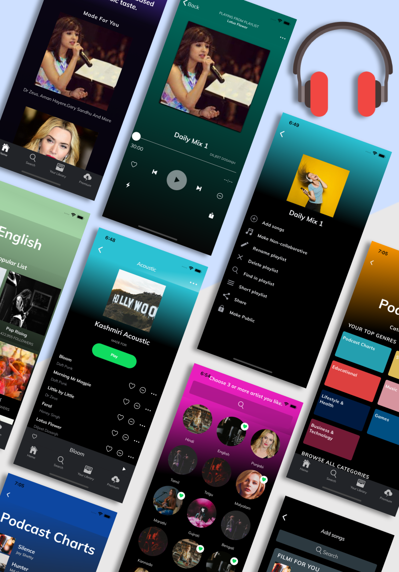 Ionic 4 Spotify App Template 83567