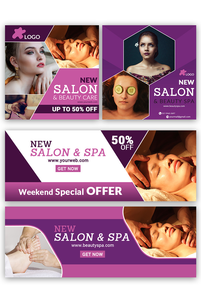 Beauty New Salon Social Media Template #84022