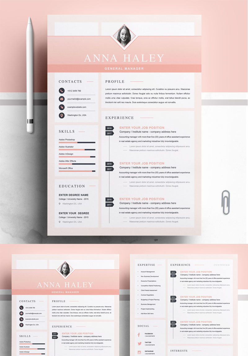 Anna Resume Template #84107