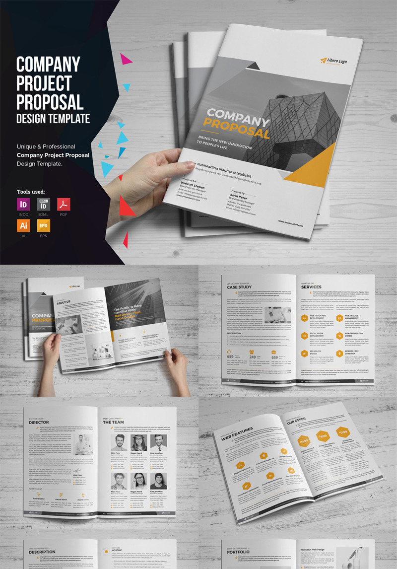 Gometi - Project Proposal Corporate Identity Template #84640