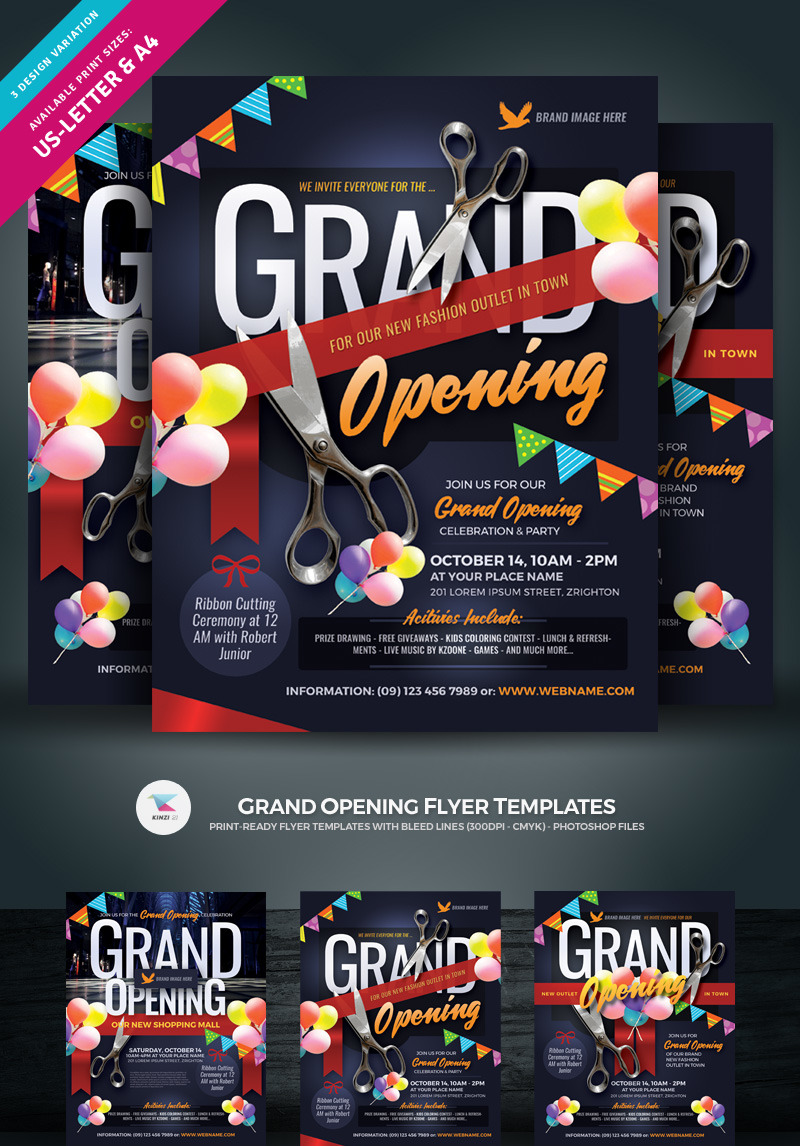 Grand Opening Flyer Corporate Identity Template