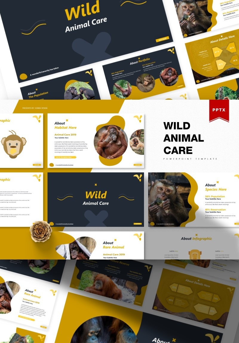 Wild Animal Care | PowerPoint Template #85422