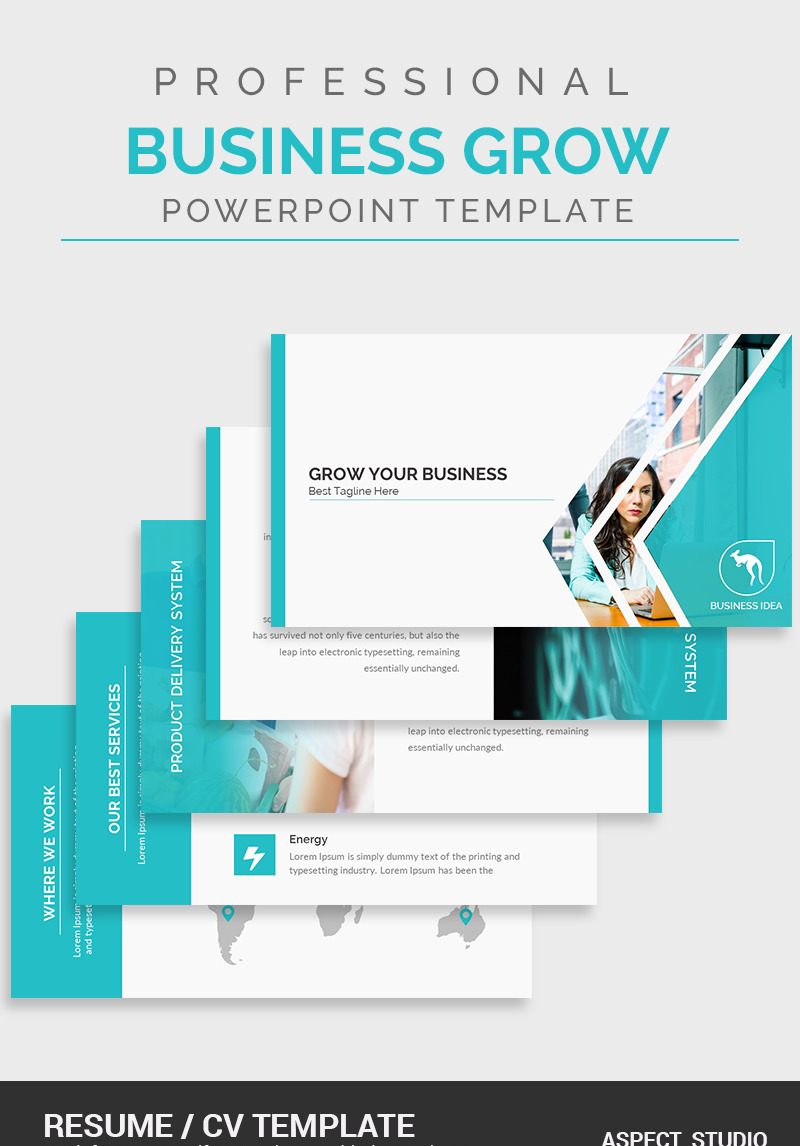 Business Growth PowerPoint Presentation Template PowerPoint Template #86055