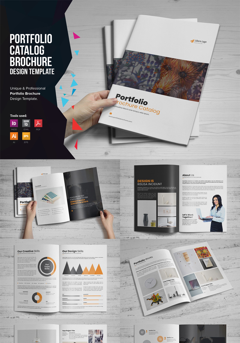 Karlos - Portfolio Brochure Design - Corporate Identity Template #86115