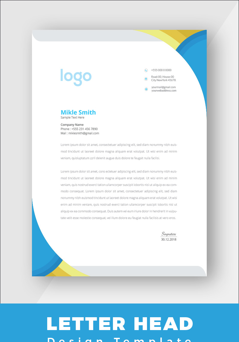 Html Letterhead Template