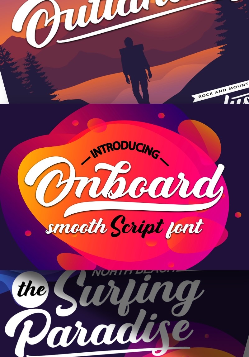 Onboard | Smooth Script Font #87218