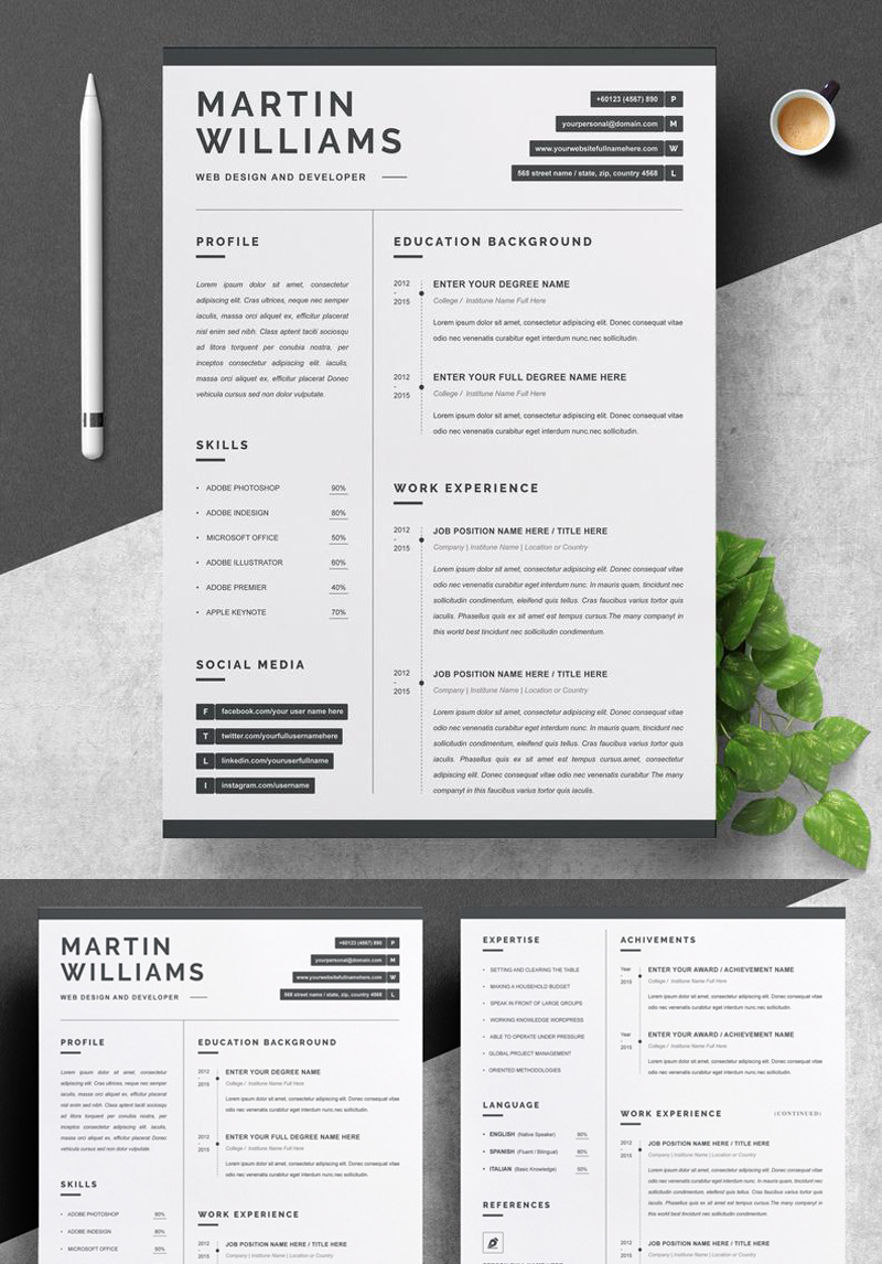 Martin Resume Template #90613