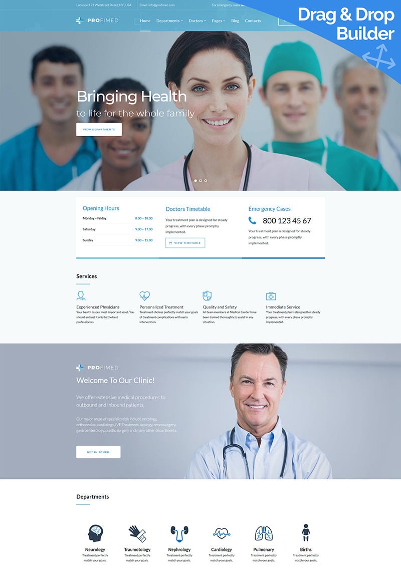 Profimed - Medical Moto Cms 3 Template #90746