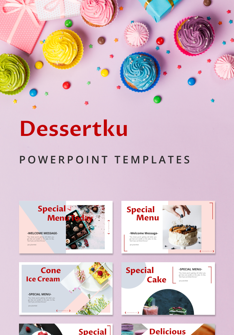 DESSERT PowerPoint Template #91131