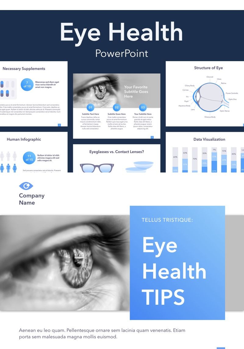 Eye Health PowerPoint Template 91488
