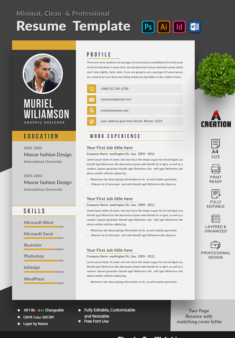 Muriel Williamson Resume Template #94954