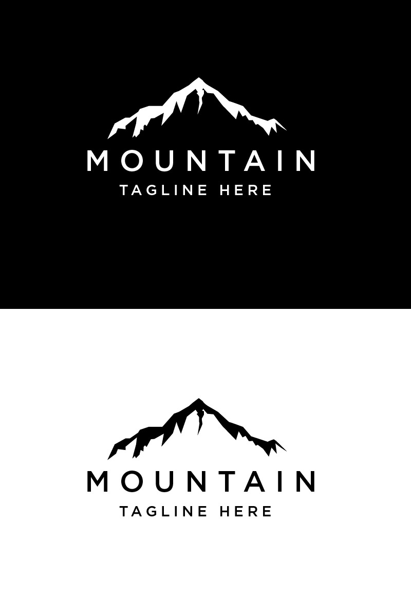 Line Mountain Logo Template #95208