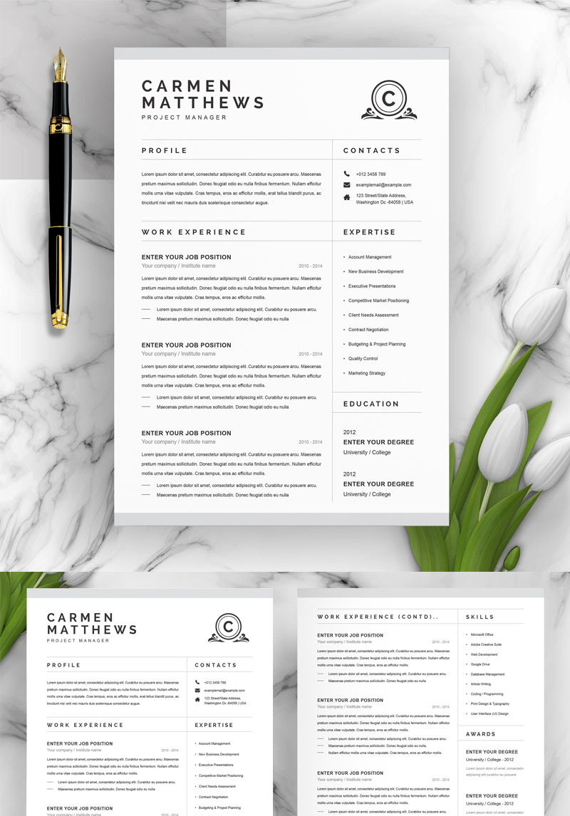 Carmen Resume Template #95619