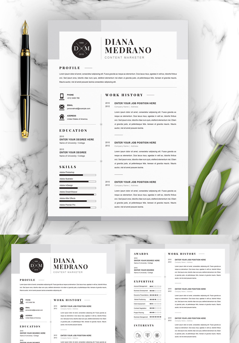 Diana Resume Template #96795